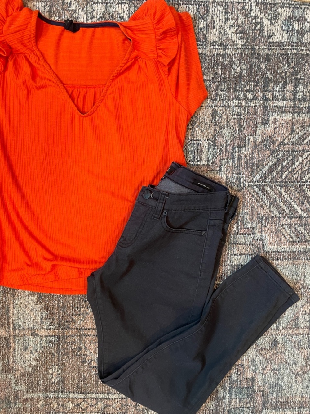 BDG Coated Black Jeans Size 27 Mid Rise Twig Ankle Skinny Urban Outfitters